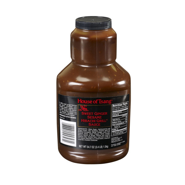 HOUSE TSANG(r) Sauce, Sweet Ginger Sesame, 4/54.7 oz . C1CB - Front Center Inner Pack (Hi Res)