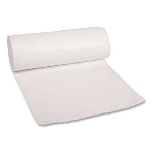Boardwalk,  LLDPE Liner, 30 gal Capacity, 30 in Wide, 36 in High, 0.6 Mils Thick, White