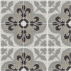D_Segni Terrazzo Fleur-De-Lis 8×8 Fluer-De-Lis Decorative Tile Matte