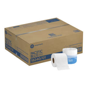 GEO1824001, Georgia Pacific, Pacific Blue Select Embossed Bath Tissue, 2 ply, 4in x 3.8in, 550 Sheets