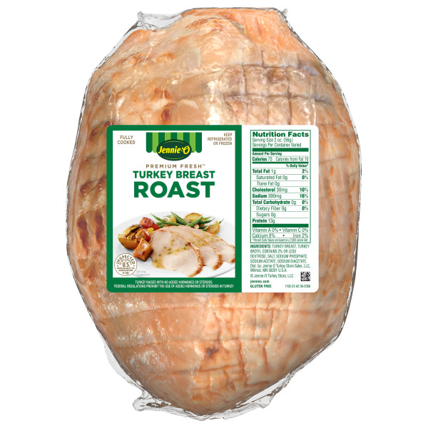 JENNIE-O(r) Dinner Roast Turkey Breast, 2pc . C1N1 - Front No Plunge In Package (Hi Res)