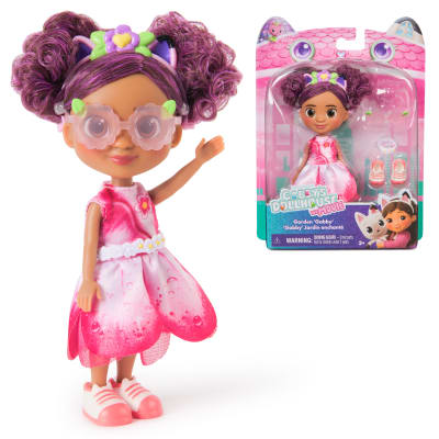Gabby's Dollhouse: The Movie, Garden Gabby Doll with Removable Cat Ears Headband, Sunglasses & Doll Clothes, Kids Toys for Girls & Boys Ages 3 and Up