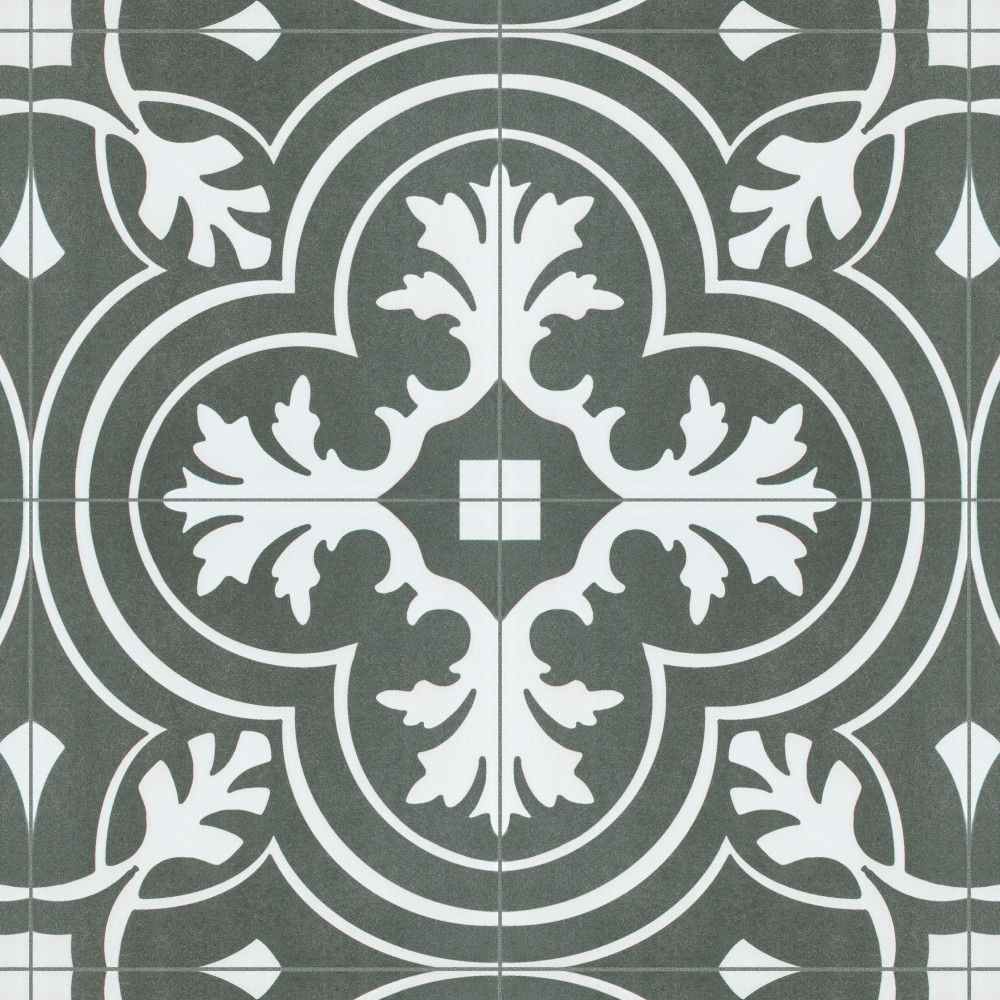 Twenties Classic 7-3/4 in. x 7-3/4 in. Ceramic Floor and Wall Tile