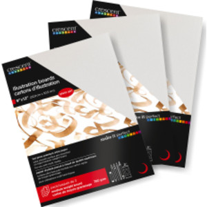 Hot Press Illustration Board, 9 x 12 in, White, 3-Pack
