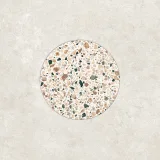 Civic Multicolor White 24×24 Cross Circle Decorative Tile Matt Rectified