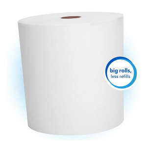 KIM01005, Kimberly Clark, Scott Essential Universal High Capacity, 1000ft Roll Towel, 1 ply, White
