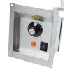 208- to 240-volt top-mount fabricator drop-in hot well with standard drain and thermostatic controls