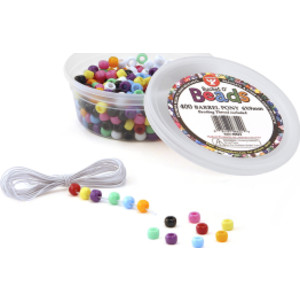 Bucket O' Beads, Barrel Pony, 6 x 9 mm, Pack of 400