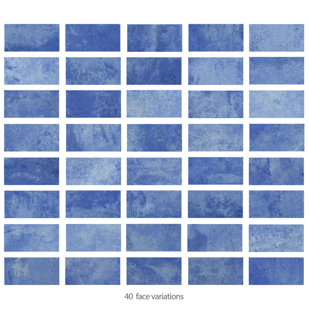 Myst Blue Lava 4 in. x 8 in. Ceramic Wall Tile