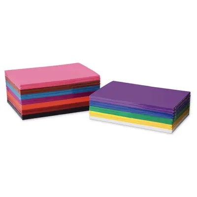 Prang (Formerly SunWorks) Construction Paper Sampler, 12 Assorted Colors, 12" x 18", 1,200 Sheets
