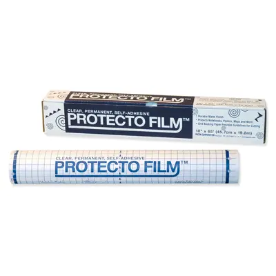 Pacon  Protecto Film, Clear, Non-Glare Plastic, Dispenser Box Included,  18