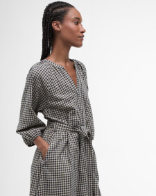 Suri Midi Dress Dark Navy/Light Sand