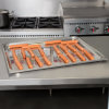 Double-wide perforated stainless steel steam table tray
