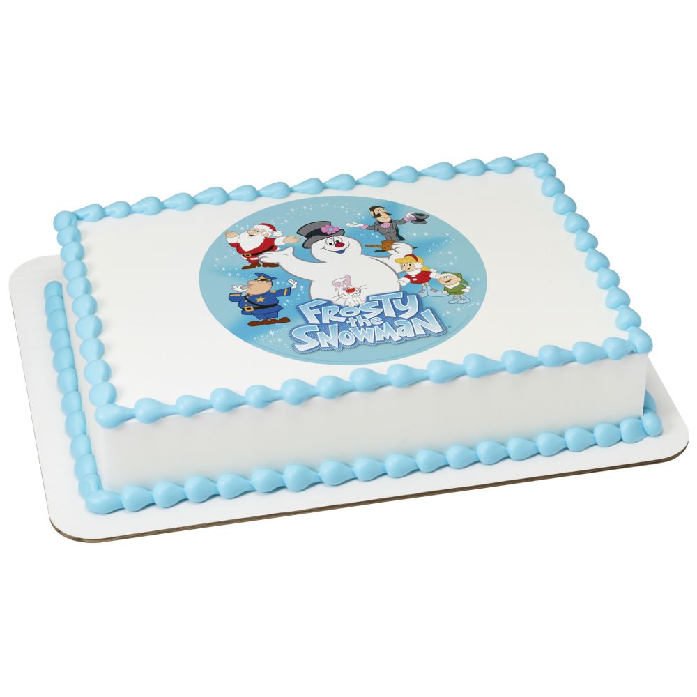 Image Cake Frosty the Snowman Winter Fun