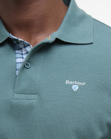 Tartan Pique Polo Shirt Vintage Teal