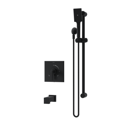 Duro Tub and Hand Shower Trim Kit with VersaFlex Integral Diverter for Test Cap Valve