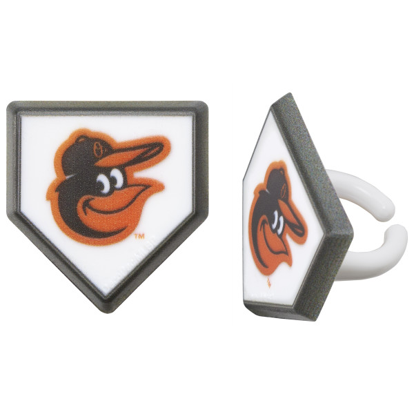 MLB® Home Plate Team Logo Cupcake Rings