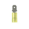 Pan-Term® Loose Piece Disconnect Copper Nylon Male 12 to 10 AWG Yellow 1.03 L x 0.25 W in.