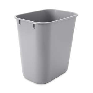 Rubbermaid Commercial, 3.25gal, Resin, Gray, Rectangle, Receptacle