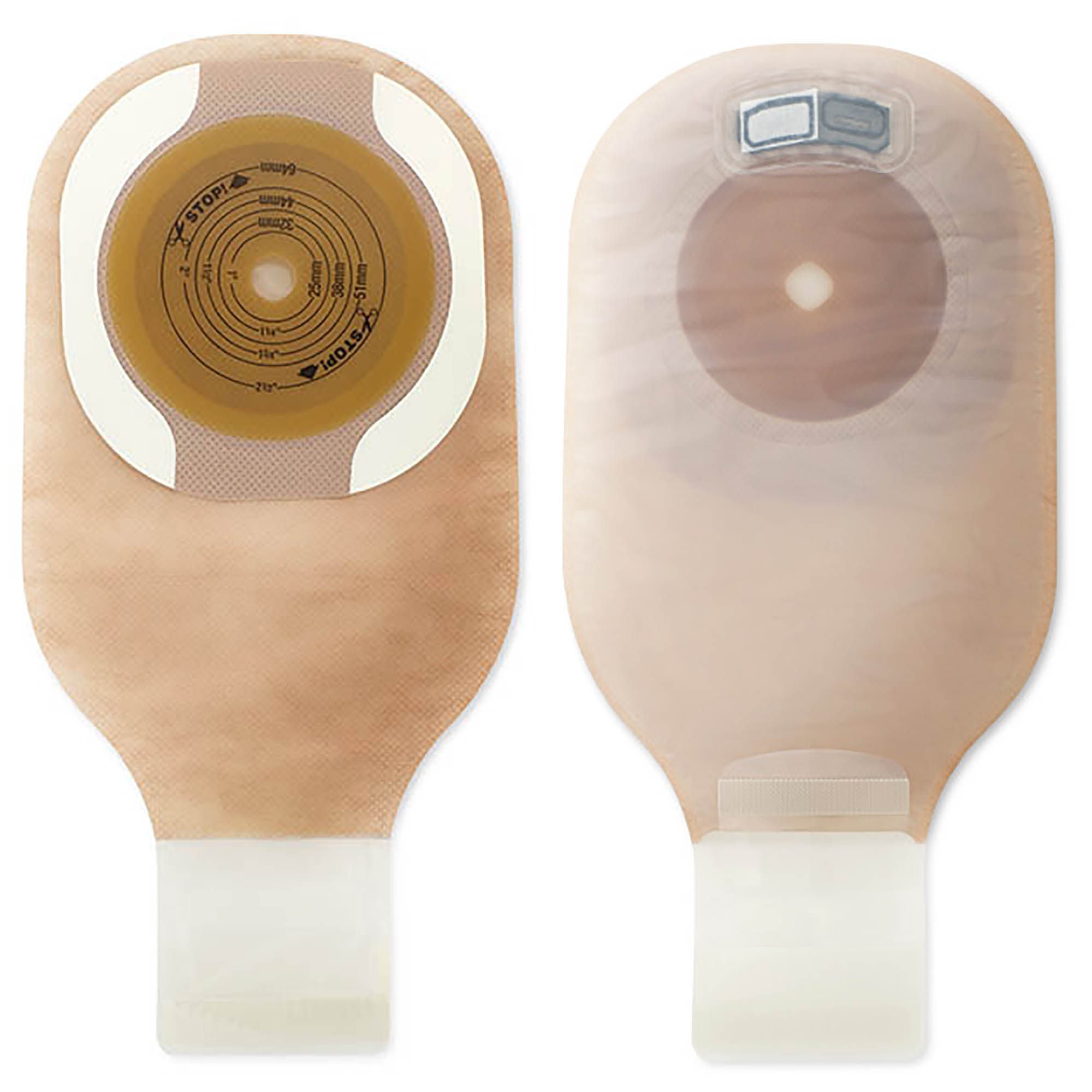 Premier™ One-Piece Beige Ostomy Pouch, Cut to Fit Stomas up to 64 mm