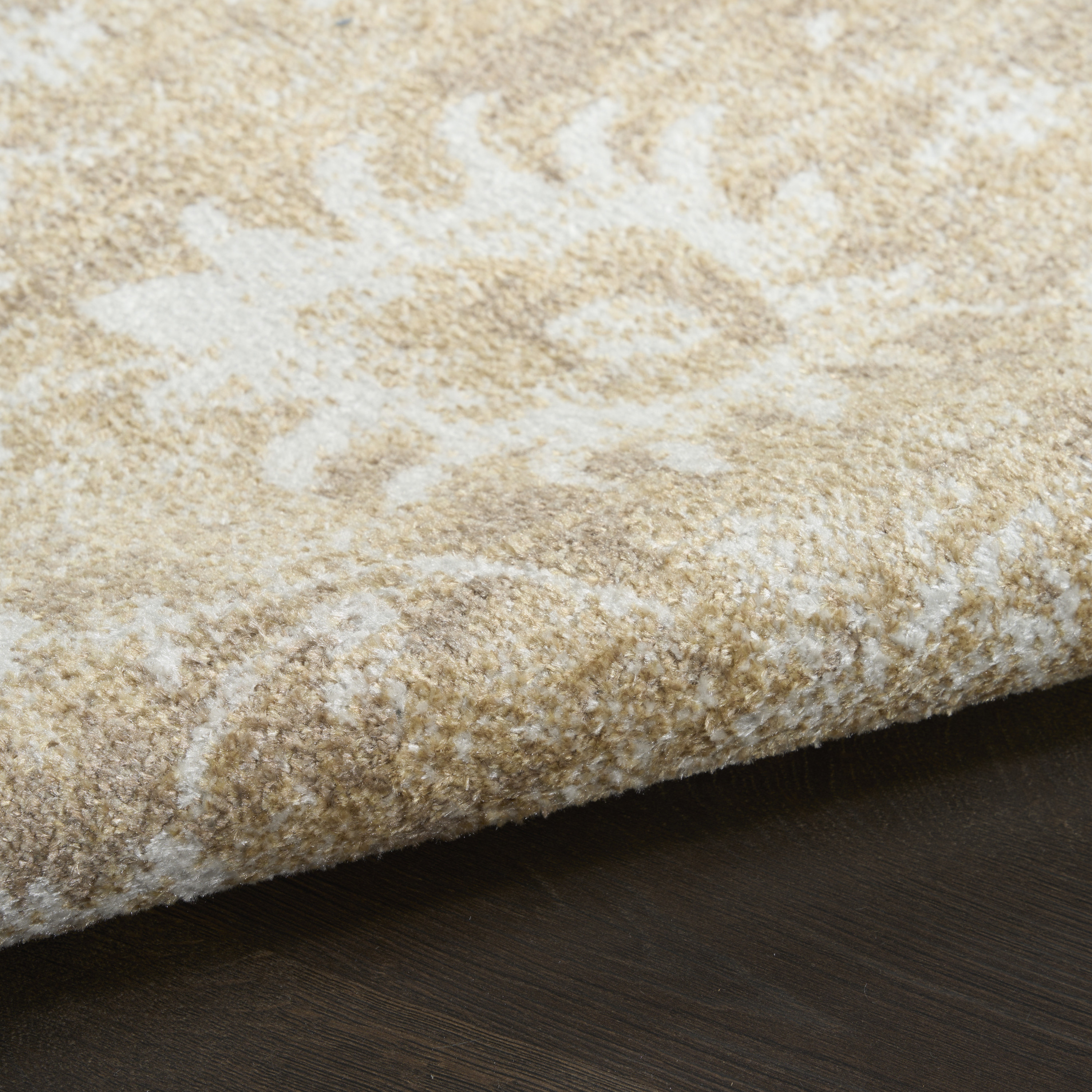 Nourison Astra Machine Washable 4' x 6' Ivory Gold Vintage Indoor Rug