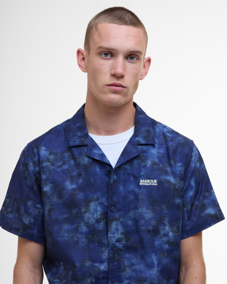 Camo Ikat Short-Sleeved Shirt