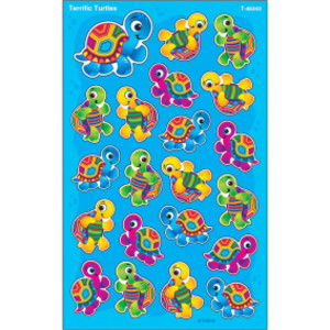 Terrific Turtles superShapes Stickers-Large, 168 ct