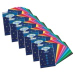Spectra&reg; Deluxe Bleeding Art Tissue, 25 Colors, 12" x 18", 50 Sheets Per Pack, 6 Packs PAC58520-6
