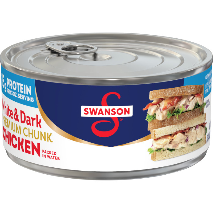 Premium White & Dark Chunk Chicken Packed in Water