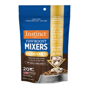 Raw Boost Mixers Multivitamin for Adult Dogs Ages 7+ Freeze-Dried Food Topper