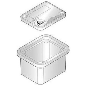 Enclosure, Polymer Concrete, 6 x 8 x 6 in., ELECTRIC, Box and Cover