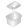 Enclosure, Polymer Concrete, 6 x 8 x 6 in., ELECTRIC, Box and Cover