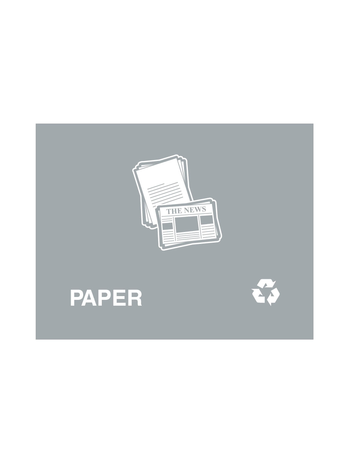 VISION – Sign – Paper – Grey