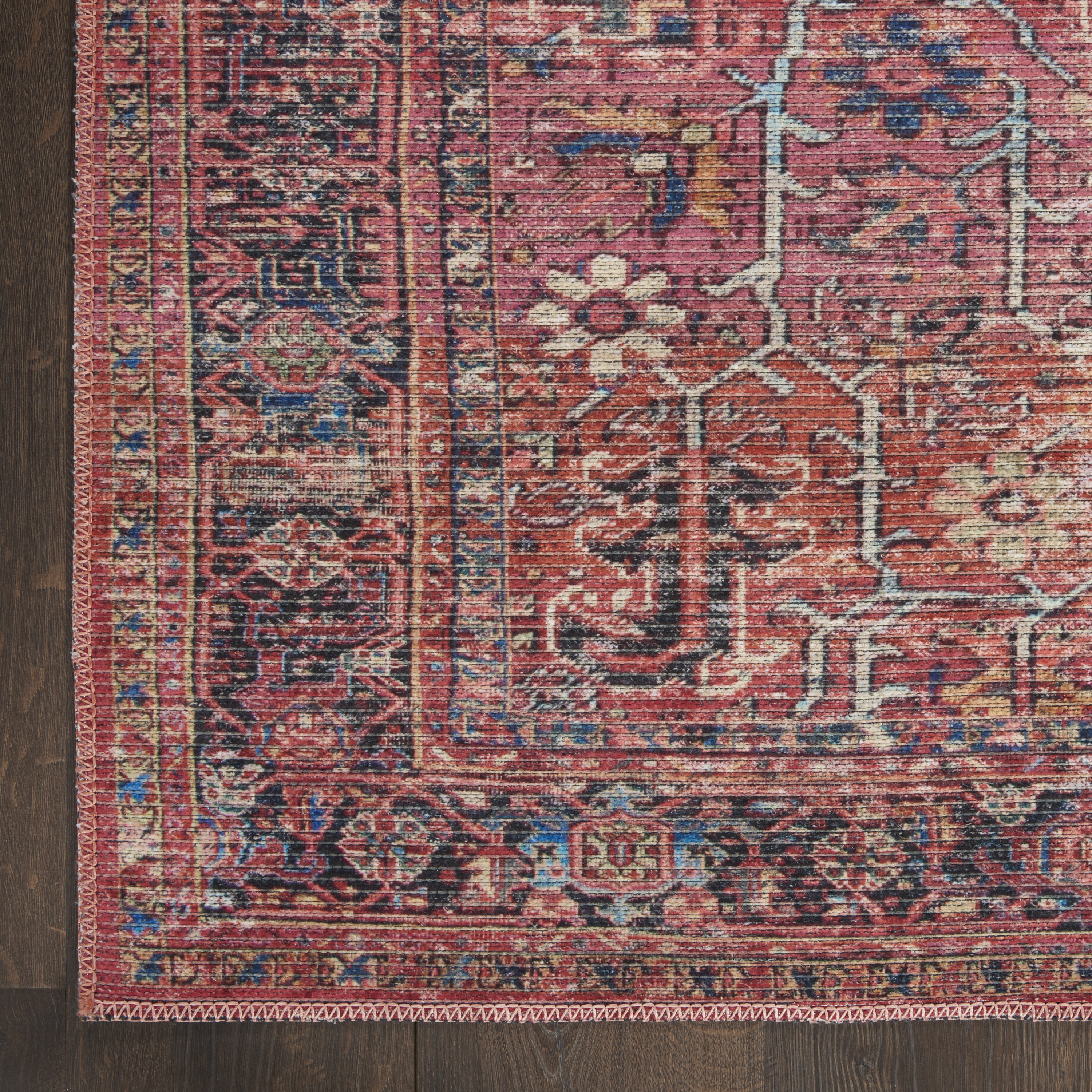 Nourison New Concept Washables 4' x 6' Brick Vintage Indoor Rug