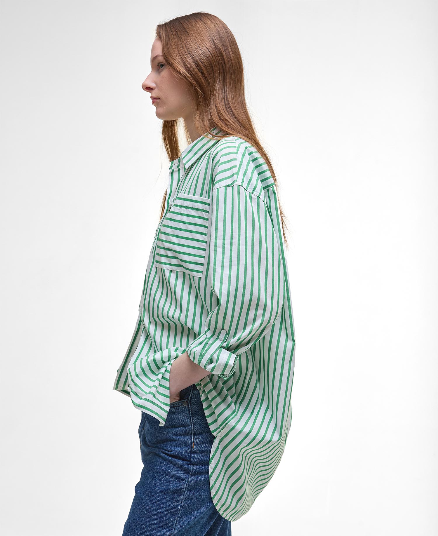 Camicia a maniche lunghe Nicola a righe dalla vestibilità rilassata image number 4