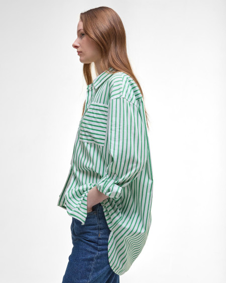 Camicia a maniche lunghe Nicola a righe dalla vestibilità rilassata