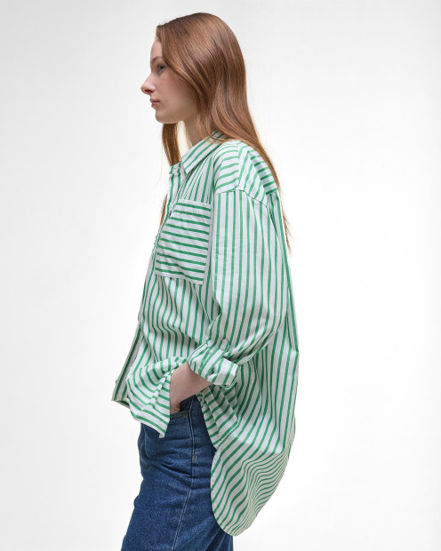 Camicia a maniche lunghe Nicola a righe dalla vestibilità rilassata 