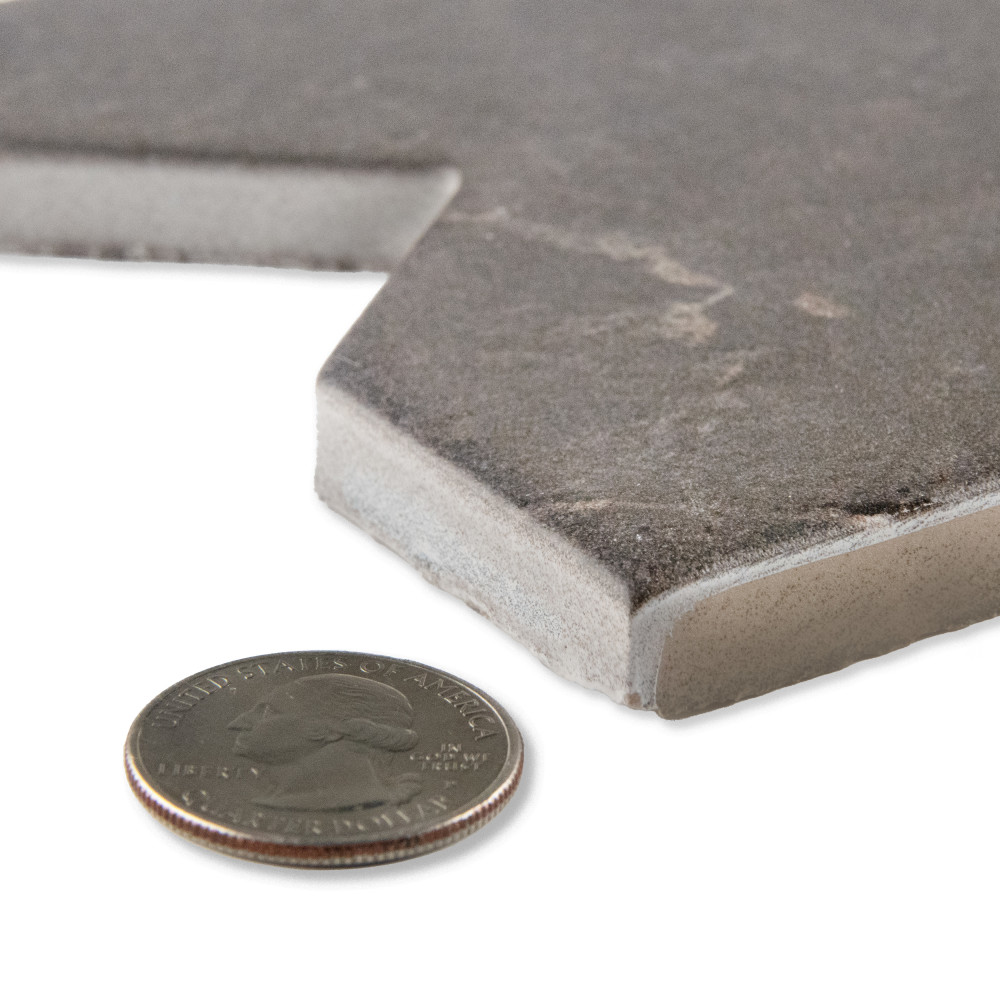 Istanbul Squire Shield Night with Night Cross 6 in. x 8-3/8 in. Porcelain Floor and Wall Tile