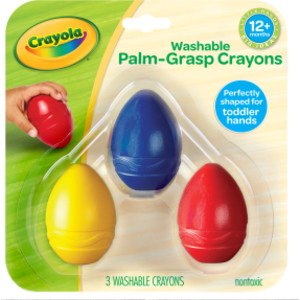 My First Crayola&reg; Washable Palm-Grasp Crayons, Pack of 3
