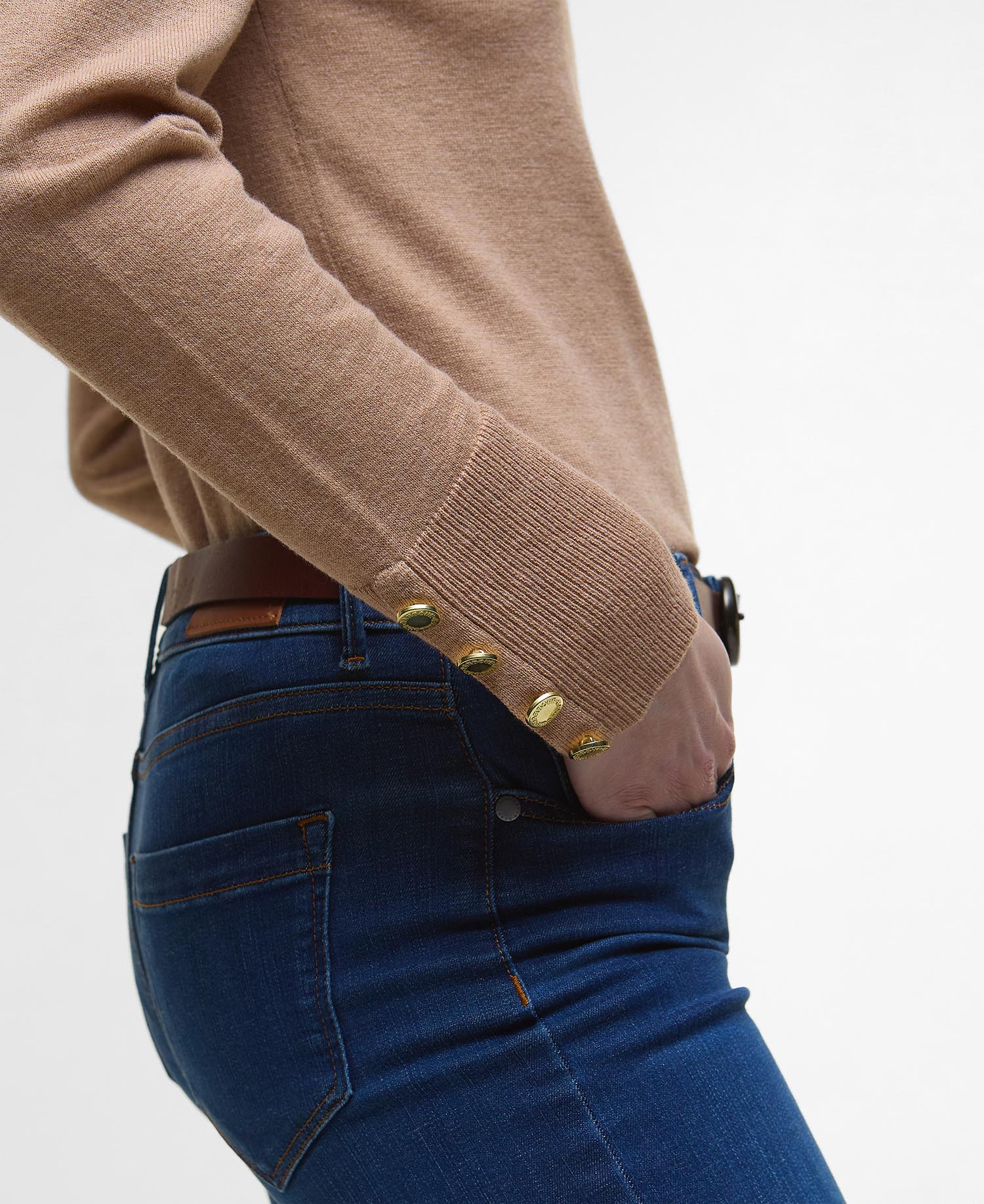 Maglione Corbridge a collo alto con risvolto image number 3