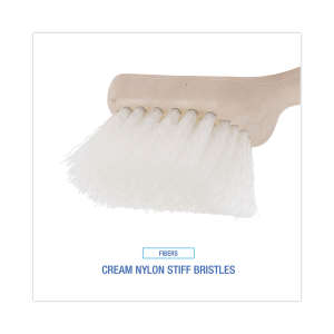 Boardwalk, 5.5in, Utility Brush w/ 3.5in Handle, Nylon Bristles, Cream