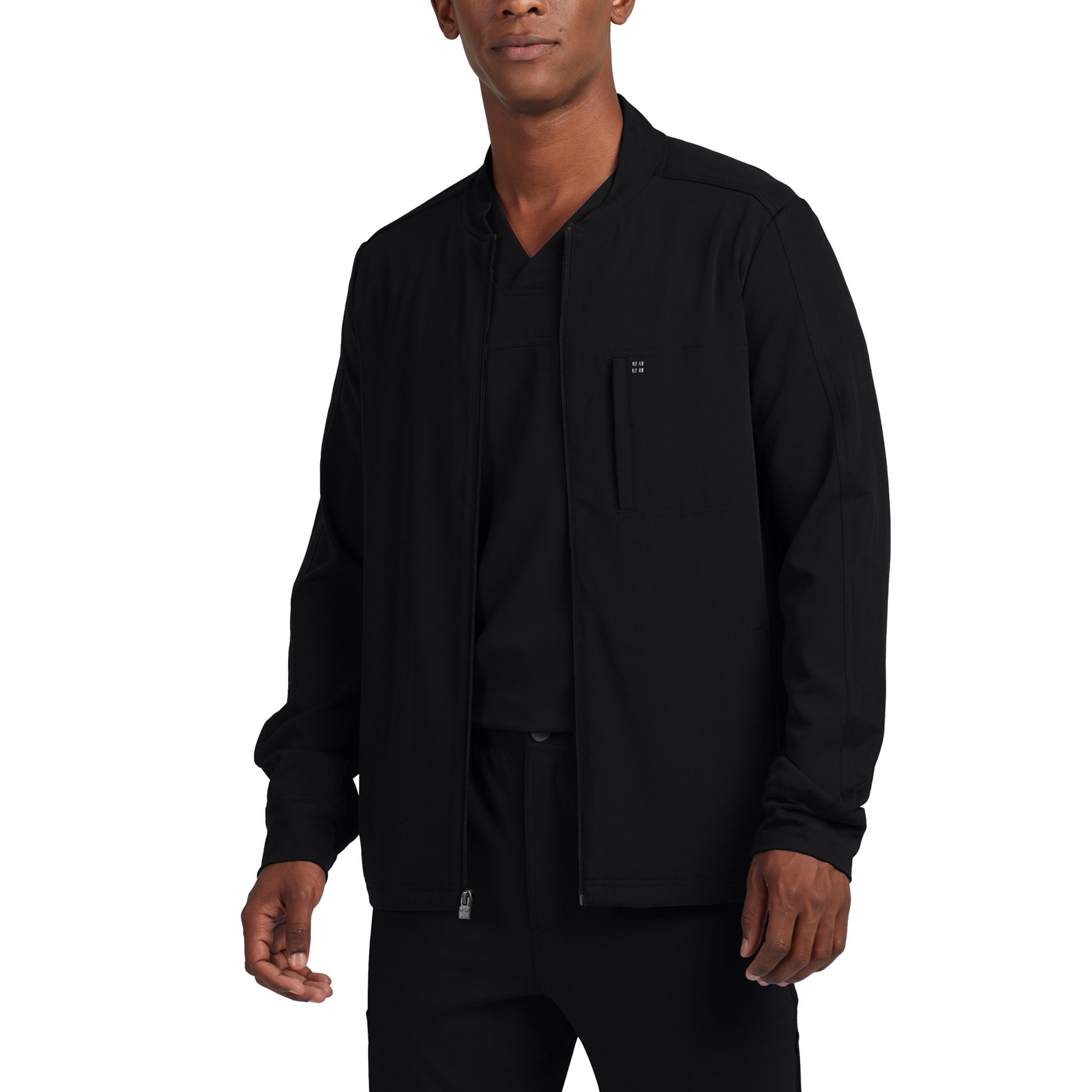 White Cross CRFT Men&#8216;s 3-Pocket Scrub Jacket-White Cross