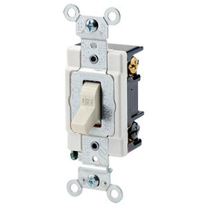 20A Heavy Duty Industrial 3 Way Toggle AC Quiet Switch, Light Almond
