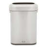 RUB2147581, Rubbermaid Commercial, Refine, 15 gal, Metal, Stainless Steel, Rectangle, Receptacle