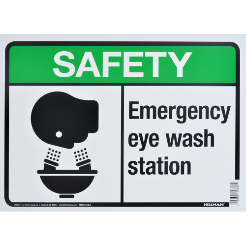 Emergency Eye Wash Station Safety Sign (10