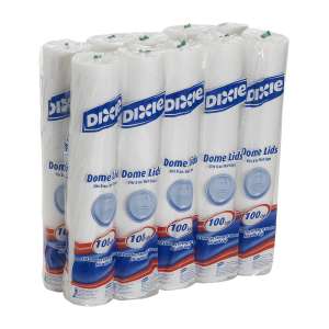 Dixie, WiseSize™ Drink-Thru Lid, Fits 8oz Hot Drink Cups, White