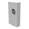 Meter Socket, Ringless, 320A, 600V, 1-Phase, 4-Jaw, OH/UG, Lever-Bypass, Surface-Mount, NEMA 3R, Large Closing Plate