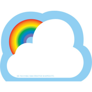 Creative Shapes Notepad, Rainbow, Mini