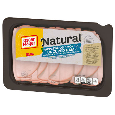 Oscar Mayer Natural Applewood Smoked Uncured Ham, 8 oz Tray