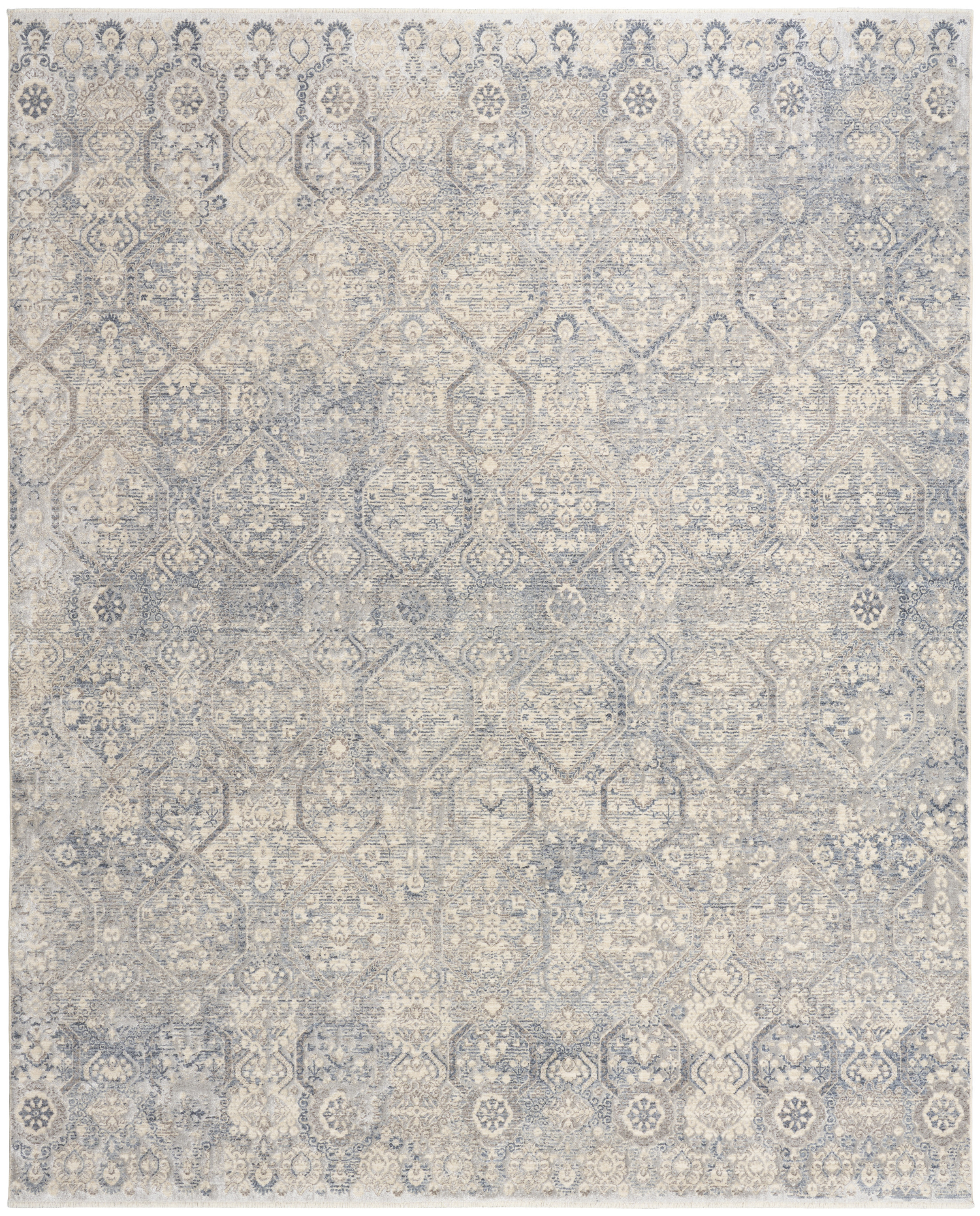 Nourison Sultana 7'10" x 10'2" Blue Vintage Indoor Rug